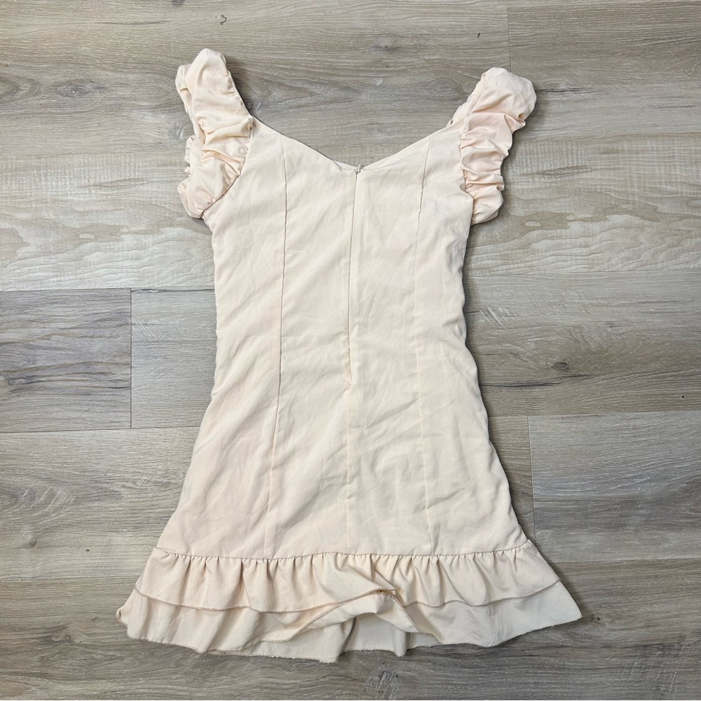 ◾️3/$25 R.J Story Ruffle Frill Ruched Mini Dress - Picture 4 of 5